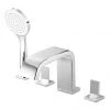 Roca Flat 4-Hole Bath Shower Mixer with Kit - A5A0932C0N -Contemporary Taps Sales Store A5A0932C0N P