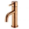 Arezzo Round Brushed Bronze Basin Mono Mixer Tap -Contemporary Taps Sales Store ABRZRBST p