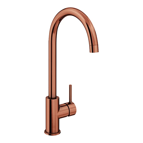 Alberta Modern Brushed Copper Kitchen Mixer Tap 3 Alberta Modern Brushed Copper Kitchen Mixer Tap