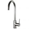 Alberta Modern Gunmetal Grey Kitchen Mixer Tap -Contemporary Taps Sales Store ALKTGG p