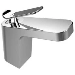 Bristan Alp Mono Basin Mixer with Clicker Waste -Contemporary Taps Sales Store ALP BAS C D6 460