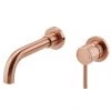 Arezzo Round Rose Gold Wall Mounted (2TH) Basin Mixer Tap 1 Arezzo Round Rose Gold Wall Mounted (2TH) Basin Mixer Tap -Contemporary Taps Sales Store ARG2RWT n p