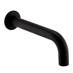 Arezzo Matt Black Wall Mounted Bath Spout