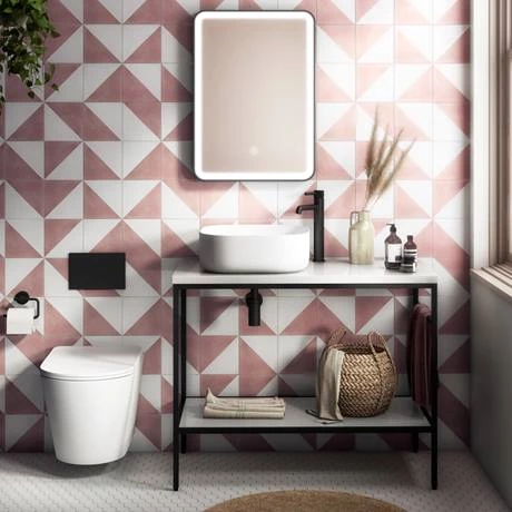 Arezzo Fluted Round Matt Black High Rise Mono Basin Mixer Tap 6 Arezzo Fluted Round Matt Black High Rise Mono Basin Mixer Tap - Image 4