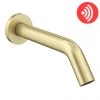 Arezzo Brushed Brass Infrared Sensor Wall Mounted Mixer Tap -Contemporary Taps Sales Store AZ813 BB prod