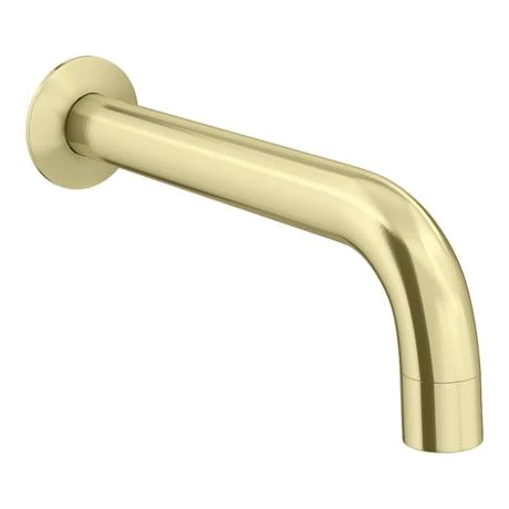 Arezzo Brushed Brass Round Concealed Manual Valve + Bath Spout 5 Arezzo Brushed Brass Round Concealed Manual Valve + Bath Spout - Image 3