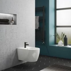 Arezzo Matt Black Bidet Mixer Tap 9 Arezzo Matt Black Bidet Mixer Tap -Contemporary Taps Sales Store AZBIDMB d2 460