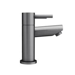 Arezzo Round Gunmetal Grey Bath Filler Tap -Contemporary Taps Sales Store AZGMBF d2 460