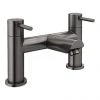 Arezzo Round Gunmetal Grey Bath Filler Tap