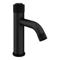 Arezzo Matt Black Industrial Style 1-Touch Basin Tap -Contemporary Taps Sales Store AZIS1TBLK n d3 460