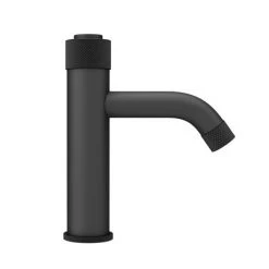 Arezzo Matt Black Industrial Style 1-Touch Basin Tap -Contemporary Taps Sales Store AZIS1TBLK d5 460