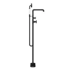 Arezzo Matt Black Industrial Style Freestanding Bath Shower Mixer Tap -Contemporary Taps Sales Store AZISBK05 n d3 460
