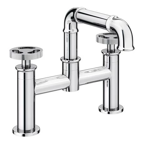 Arezzo Chrome Industrial Style Bath Filler 5 Arezzo Chrome Industrial Style Bath Filler - Image 3
