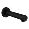 Arezzo Matt Black Round Wall Mounted Straight Bath Spout -Contemporary Taps Sales Store AZMBSP nw p
