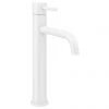 Arezzo Round Matt White High Rise Mono Basin Mixer Tap -Contemporary Taps Sales Store AZMWHRT prod