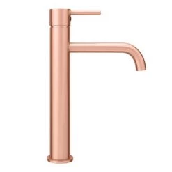 Arezzo Round Rose Gold High Rise Mono Basin Mixer Tap -Contemporary Taps Sales Store AZRGHRT D5 460