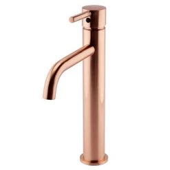 Arezzo Round Rose Gold High Rise Mono Basin Mixer Tap -Contemporary Taps Sales Store AZRGHRT nd2 460