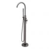 Arezzo Gunmetal Grey Freestanding Bath Tap with Shower Mixer -Contemporary Taps Sales Store AZRGMFST nw p