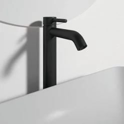 Ideal Standard Ceraline Silk Black Single Lever Tall Basin Mixer -Contemporary Taps Sales Store BD365XG D2 460