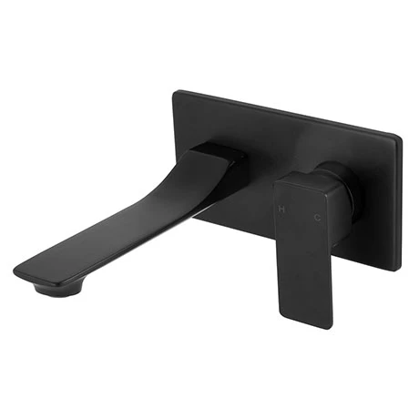 BagnoDesign Zephyr Matt Black Wall Mounted Basin Mixer 3 BagnoDesign Zephyr Matt Black Wall Mounted Basin Mixer