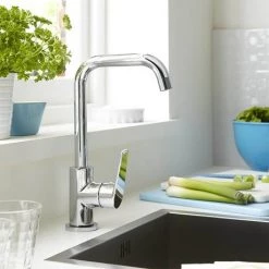 Bristan - Blueberry Easy Fit Monobloc Kitchen Sink Mixer - BLB-EFSNK-C -Contemporary Taps Sales Store BLB EFSNK C D1 460