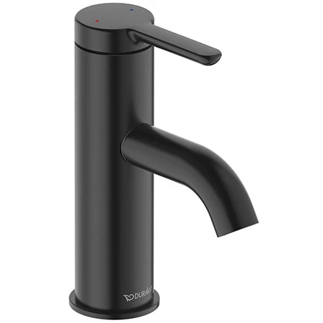 Duravit C.1 S-Size Single Lever Basin Mixer - Matt Black - C11010002046 3 Duravit C.1 S-Size Single Lever Basin Mixer - Matt Black - C11010002046