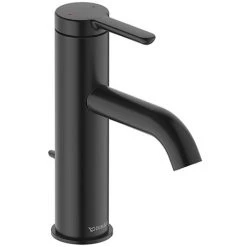 Duravit C.1 M-Size Single Lever Basin Mixer with Pop-up Waste - Matt Black - C11020001046