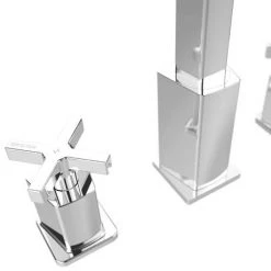 Bristan Cascade 3 Hole Bath Filler -Contemporary Taps Sales Store CAS 3HBF C D2 460