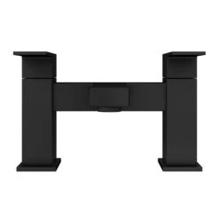 Arezzo Square Matt Black Bath Filler Tap -Contemporary Taps Sales Store CAS10BLK n d2 460