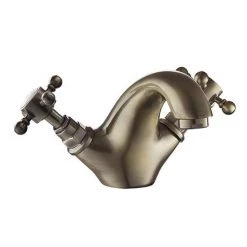 Chatsworth 1928 Antique Brass Traditional Crosshead Mono Basin Mixer Tap -Contemporary Taps Sales Store CHBMBRA d5 460