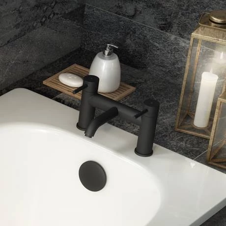 Arezzo Round Matt Black Bath Filler Tap 8 Arezzo Round Matt Black Bath Filler Tap - Image 6