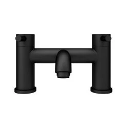 Arezzo Round Matt Black Bath Filler Tap 11 Arezzo Round Matt Black Bath Filler Tap -Contemporary Taps Sales Store CRU10BLK n d2 460