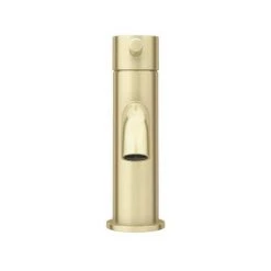 Arezzo Round Brushed Brass Basin Mono Mixer Tap -Contemporary Taps Sales Store CT022 BB n d4 460