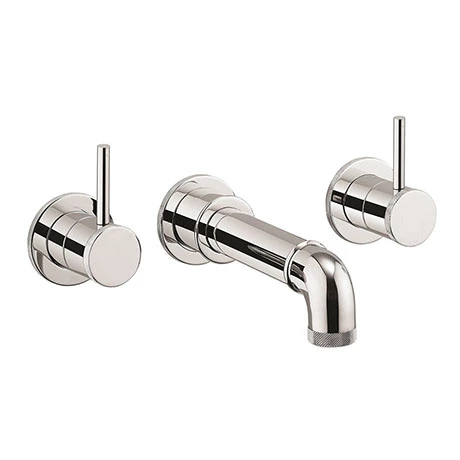 Crosswater MPRO Industrial Lever Wall Mounted Bath Spout and Stop Taps - Chrome - CWS3THBM 3 Crosswater MPRO Industrial Lever Wall Mounted Bath Spout and Stop Taps - Chrome - CWS3THBM