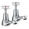 Bristan - Design Utility Crosshead Basin Taps - Chrome - VAX-1/2-C -Contemporary Taps Sales Store Crosshead Basin P