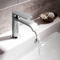 Crosswater - Dune Monobloc Basin Mixer - DN110DNC -Contemporary Taps Sales Store DN110DNC D2 460