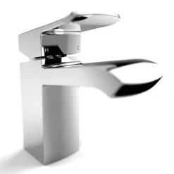 Bristan Descent Mono Basin Mixer with Clicker Waste -Contemporary Taps Sales Store DSC BAS C D2 460