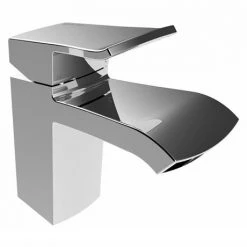 Bristan Descent Mono Basin Mixer with Clicker Waste -Contemporary Taps Sales Store DSC BAS C D4 460