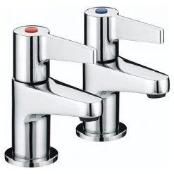 Bristan - Design Utility Lever Basin Taps - Chrome - DUL-1/2-C