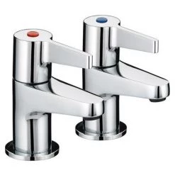 Bristan - Design Utility Lever 3/4 Bath Taps - Chrome - DUL-3/4-C