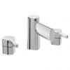 Bristan Flute 3 Hole Basin Mixer with Clicker Waste -Contemporary Taps Sales Store FLT 3HBAS C PN
