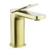 Crosswater Glide II Brushed Brass Mono Basin Mixer - GD110DNF -Contemporary Taps Sales Store GD110DNF P