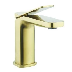 Crosswater Glide II Brushed Brass Mono Basin Mixer - GD110DNF