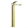 Crosswater Glide II Brushed Brass Tall Mono Basin Mixer - GD112DNF 1 Crosswater Glide II Brushed Brass Tall Mono Basin Mixer - GD112DNF -Contemporary Taps Sales Store GD112DNF P