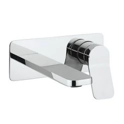 Crosswater Glide II Chrome Wall Mounted 2 Hole Set Basin Mixer - GD121WNC