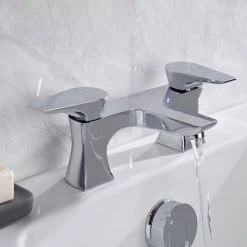 Bristan - Hourglass Contemporary Bath Filler - Chrome - HOU-BF-C -Contemporary Taps Sales Store HOU BF C.ai2 460
