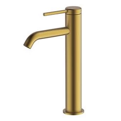 Britton Hoxton Tall Basin Mixer - Brushed Brass