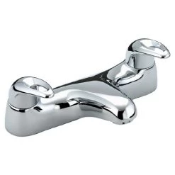 Bristan Java Contemporary 2 Handle Bath Filler - Chrome - J-BF-C