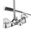 Bristan - Jute Bath Shower Mixer - Chrome - JU-BSM-C -Contemporary Taps Sales Store JU BSM C P