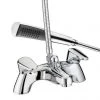 Bristan - Jute Pilllar Bath Shower Mixer - Chrome - JU-PBSM-C -Contemporary Taps Sales Store JU PBSM C P